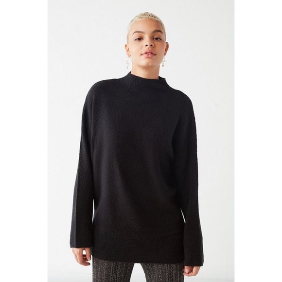 Mock Neck Tunic Sweater 